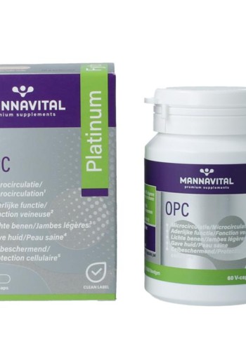 Mannavital OPC platinum (60 Vegetarische capsules)
