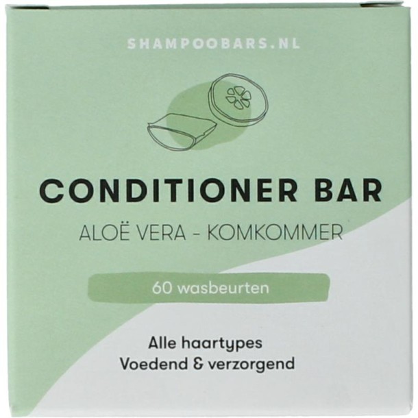 Shampoobars Conditioner bar aloe vera & komkommer (45 Gram)