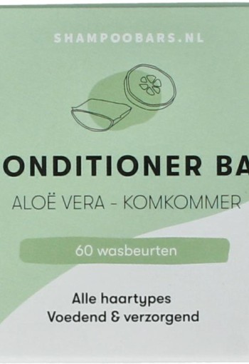 Shampoobars Conditioner bar aloe vera & komkommer (45 Gram)