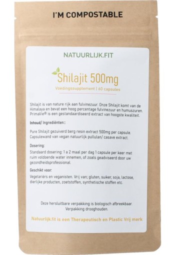 Natuurlijk.fit Shilajit 500mg (60 Capsules)
