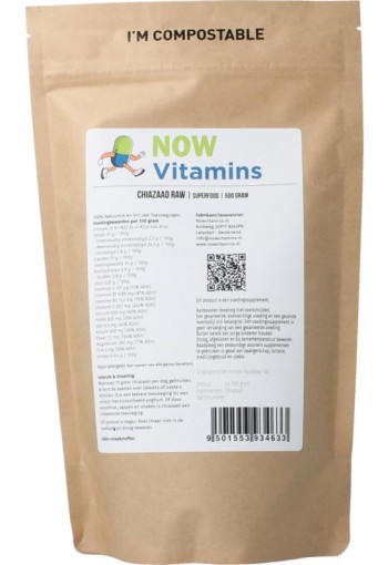 Nowvitamins.nl Chiazaad (500 Gram)