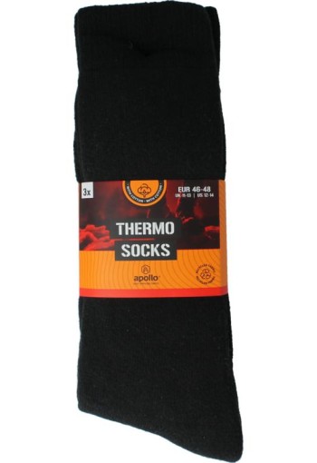 Apollo Thermosok 46-48 assorti donker (3 Paar)