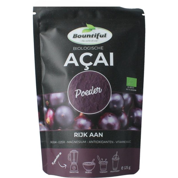 Bountiful Acai poeder bio (125 Gram)