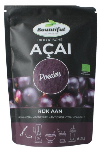 Bountiful Acai poeder bio (125 Gram)