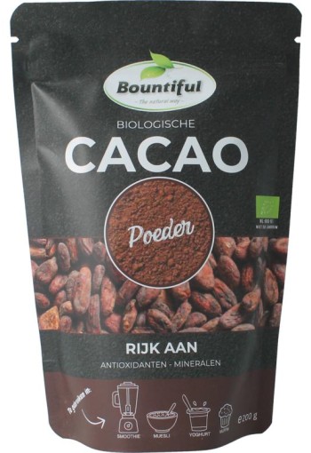 Bountiful Cacao poeder bio (200 Gram)