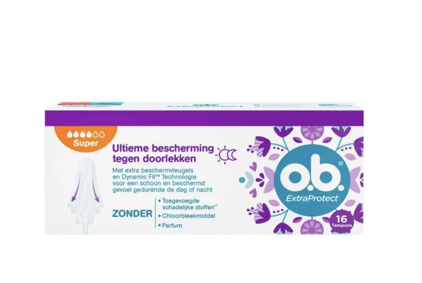 OB Tampons extra protect super 16 Stuks
