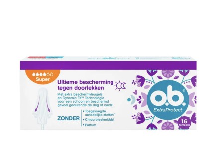 OB Tampons extra protect super 16 Stuks