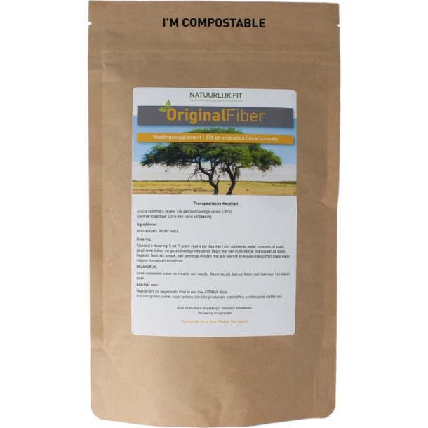 Natuurlijk.fit Originalfiber acaciavezel stazak (225 Gram)