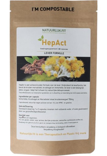 Natuurlijk.fit Hepact leverformule (90 Capsules)