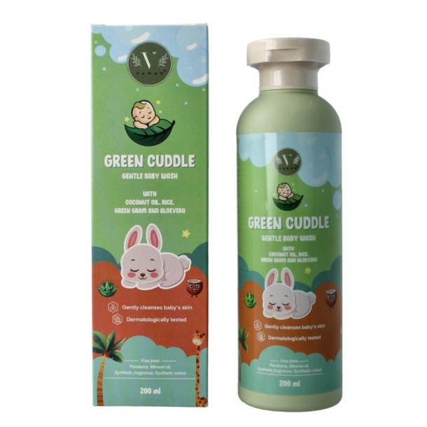 Vanan Green cuddle baby wash gentle (200 Milliliter)
