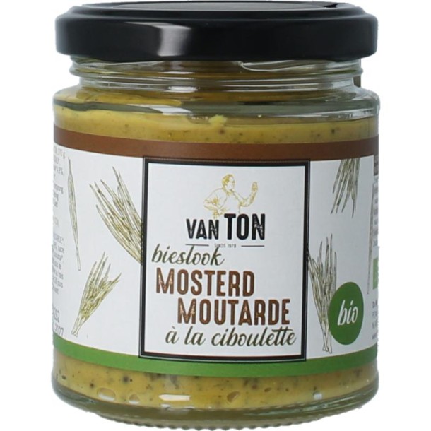 Van Ton Mosterd bieslook bio (170 Gram)