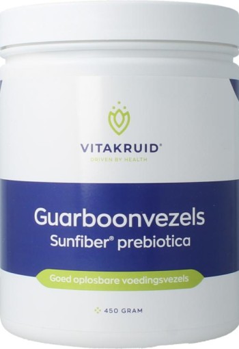 Vitakruid Guarboonvezels sunfiber hoogwaardige prebiotica (450 Gram)
