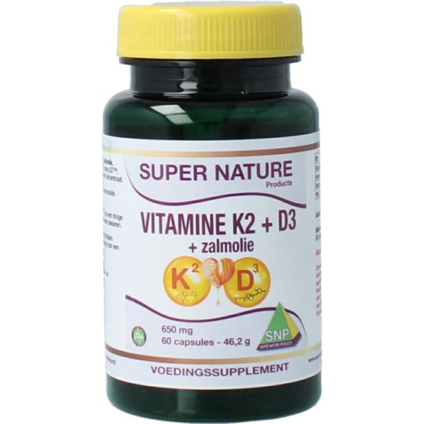 SNP Vitamine K2 D3 zalmolie (60 Capsules)