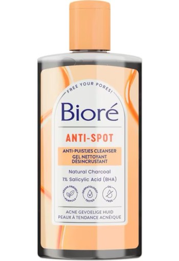 Bioré Anti-Puistjes Cleanser Houtskool 200 ML