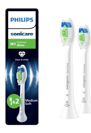 Philips Sonicare Optimal White Opzetborstel Wit HX6062/87 - 2 Pack