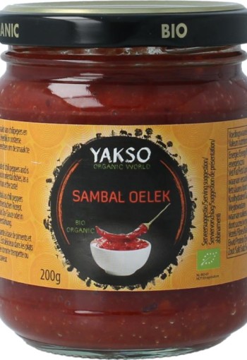 Yakso Sambal oelek bio (200 Gram)