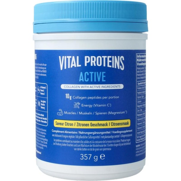 Vital Proteins Active citroensmaak (357 Gram)