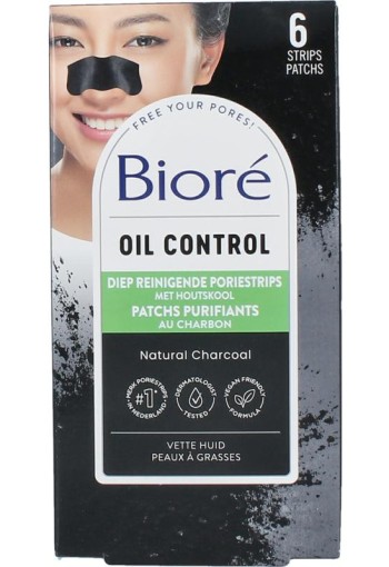 Biore met houtskool - 6 stuks - Neusstrips