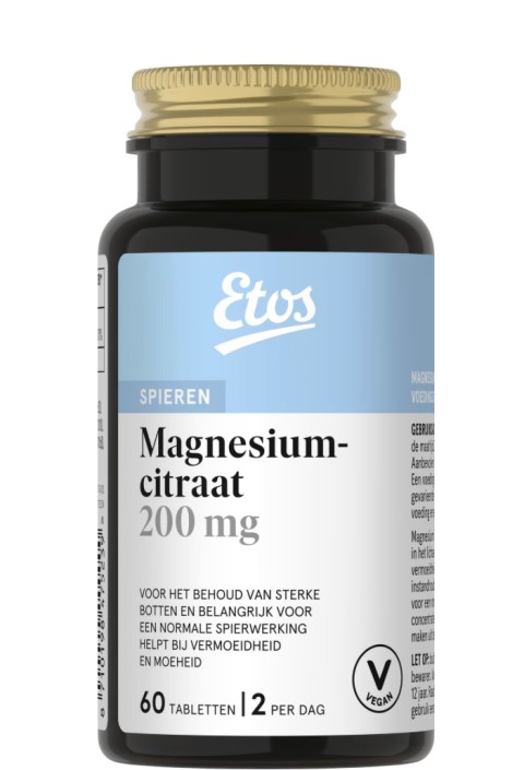 Etos magnesiumcitraat 200mg 60st