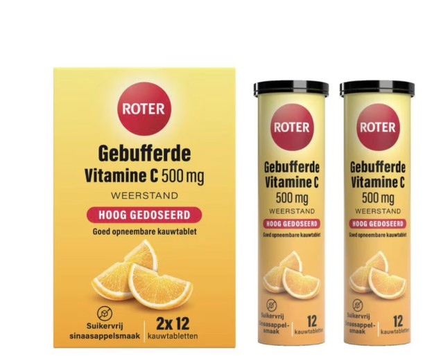 Roter gebufferde vit C 500mg 24st