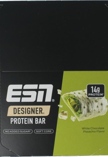 ESN White chocolate pistache bar 45g (12 Stuks)