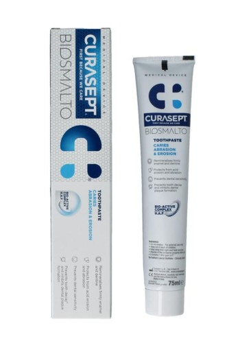Curasept Biosmalto tandpasta caries slijtge erosie (75 Milliliter)