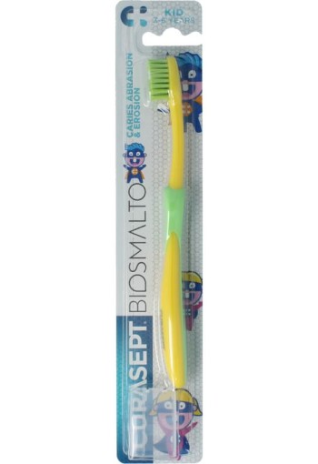 Curasept Biosmalto tandenborstel kind 3-6 jaar assorti (1 Stuks)