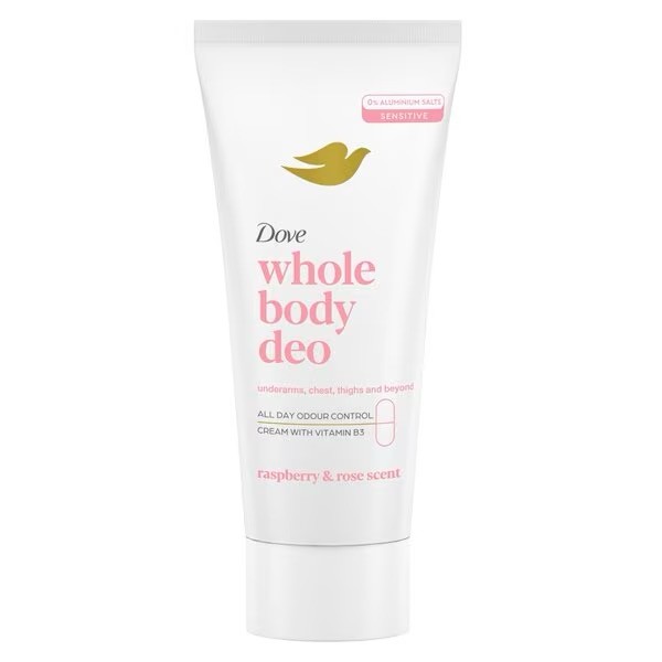 Dove Whole Body Raspberry & Rose Deodorant Cream