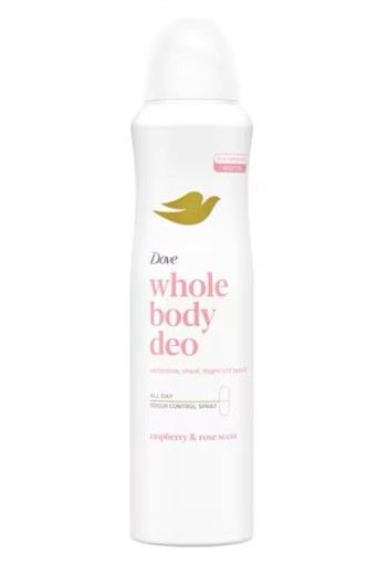 Dove Whole Body Raspberry & Rose Deodorant Spray