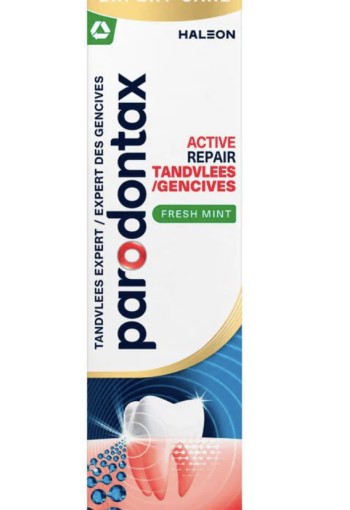 Parodontax Tandpasta active repair tandvlees fresh mint 75 Milliliter 3 stuks voor € 13,00