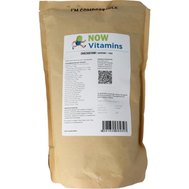 Nowvitamins.nl Chiazaad (1 Kilogram)