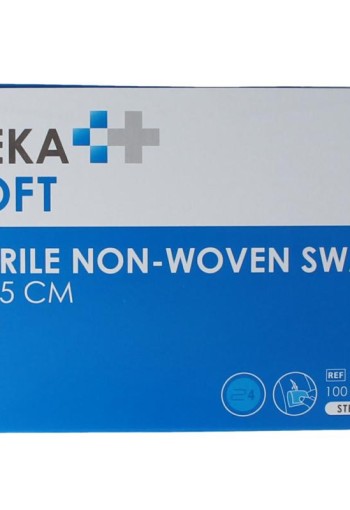 Heka Non-woven kompres 5x5 steriel (100 Stuks)