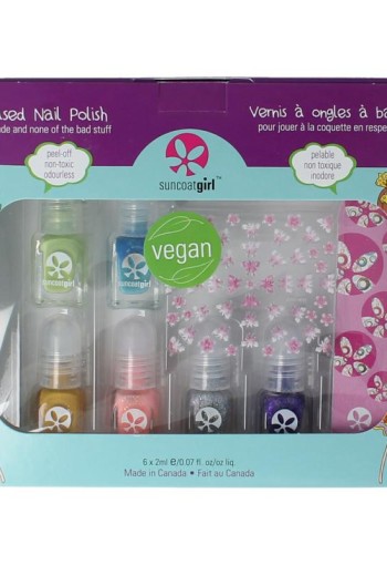 Suncoat Girl Nagellak mini mani vegan 6x2ml (1 Set)
