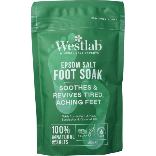 Westlab Foot soak epsom zout (450 Gram)