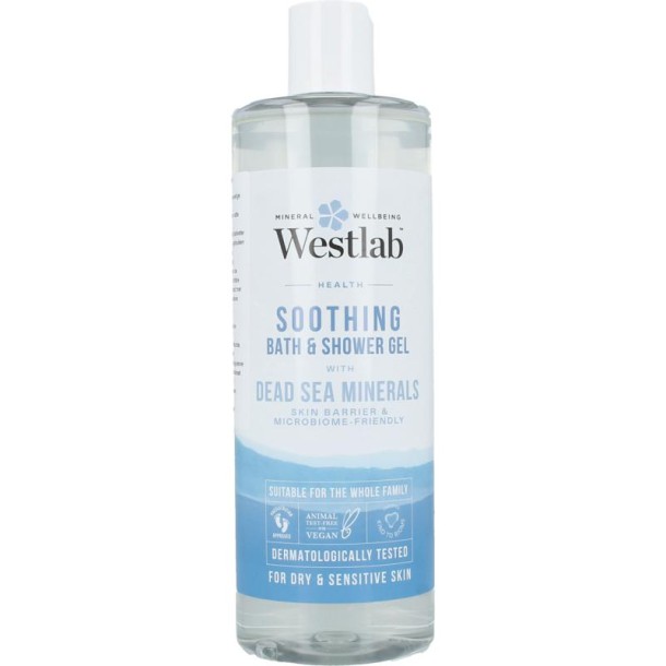 Westlab Bad en douchegel dode zee mineralen (500 Milliliter)
