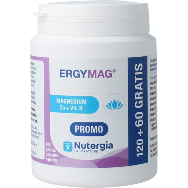Nutergia Ergymag 120 + 60 promo (180 Capsules)