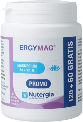 Nutergia Ergymag 120 + 60 promo (180 Capsules)