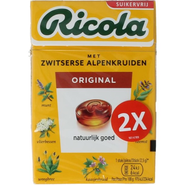 Ricola Original suikervrij duo pack (100 Gram)