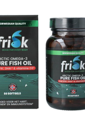 Frisk Omega 3 pure fish oil (60 Softgels)