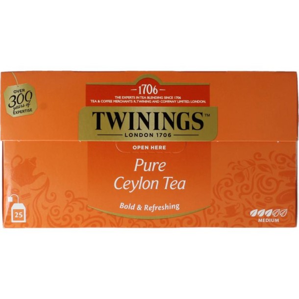 Twinings Pure ceylon tea (25 Stuks)