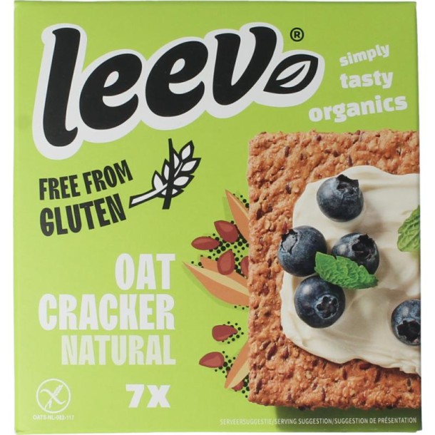 Leev Havercracker naturel free from gluten bio (100 Gram)