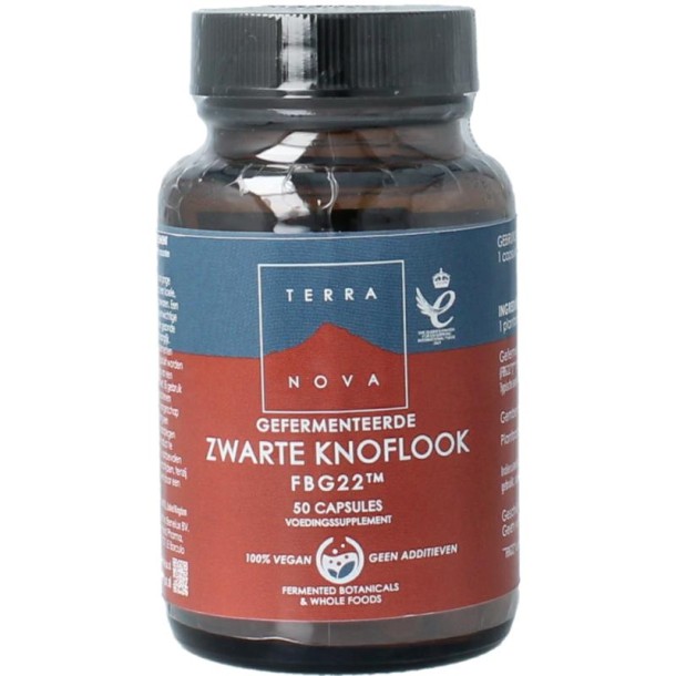 Terranova Gefermenteerde zwarte knoflook (50 Vegetarische capsules)