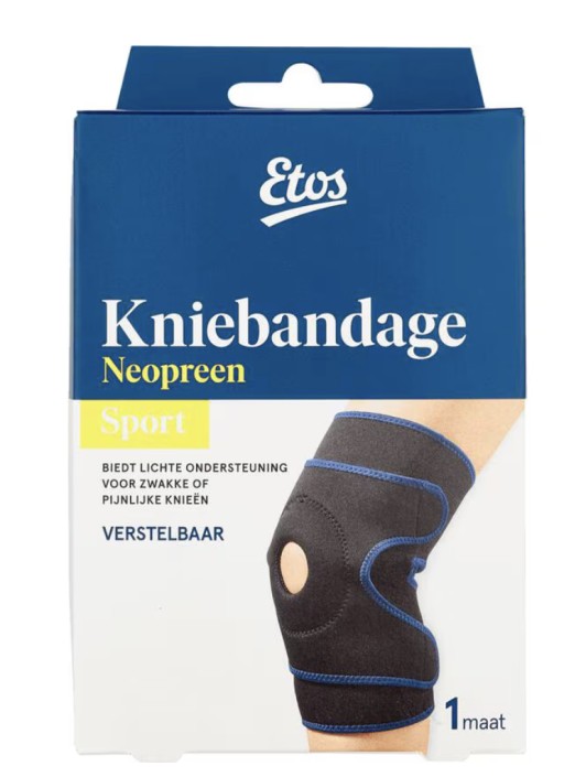 Etos Kniebandage Zwart