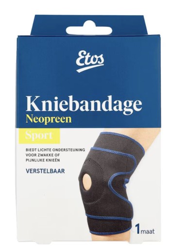 Etos Kniebandage Zwart