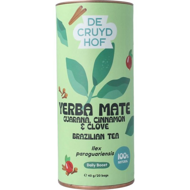 Cruydhof Thee yerba mate / guaranacinnamon / clove (20 Stuks)