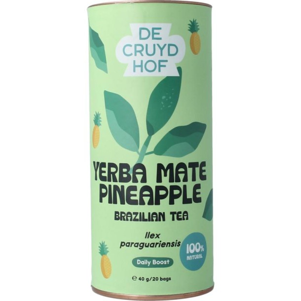 Cruydhof Thee yerba mate / pineapple (20 Stuks)
