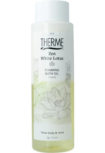 Therme Zen white lotus foaming bath oil (400 Milliliter)