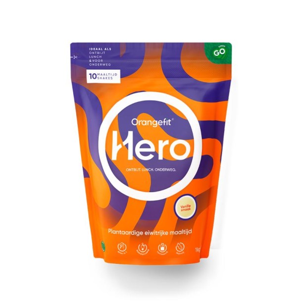 Orangefit Hero shake vanilla (1 Kilogram)