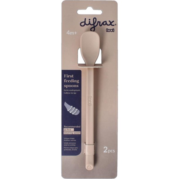 Difrax Lovi Lovi eerste voedingslepels assorti (2 Stuks)