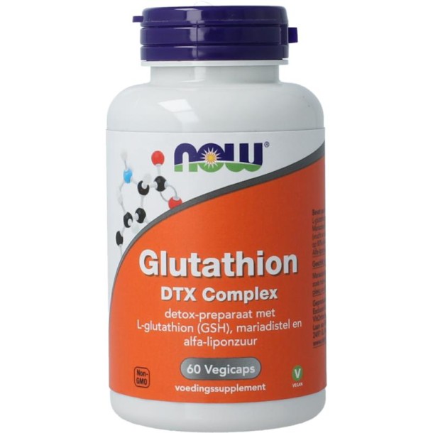 NOW Glutathion DTX complex (60 Vegetarische capsules)